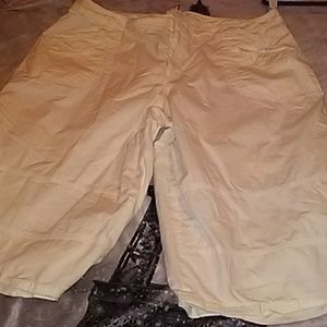 Venezia plus size white capris